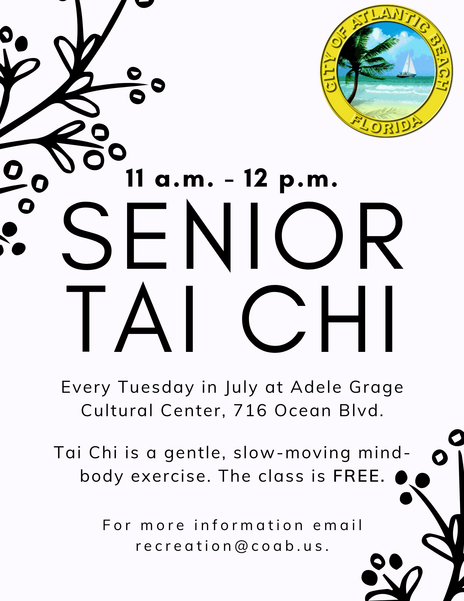 Tai Chi flyer June 2022